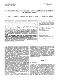 Endobronchial ultrasound to assess airway wall thickening: validation T.J. Shaw