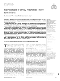 New aspects of airway mechanics in pre- term infants M. Henschen*