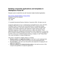 Building composite applications and templates in WebSphere Portal V6