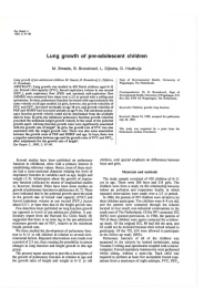 Lung  growth  of  pre-adolescent  children M. B