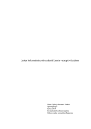 Lasten kokemuksia ystävyydestä Lassin vuoropäiväkodissa