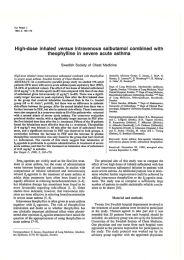 versus High-dose  inhaled intravenous  salbutamol  combined  with