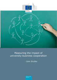 Measuring the impact of university-business cooperation  Case Studies