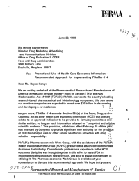 June 22, 1998 Ms. Minnie Baylor-Henry Director, Drug Marketing, Advertising and Communications Division