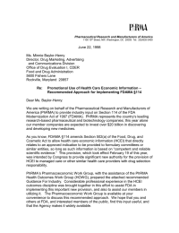 June 22, 1998 Ms. Minnie Baylor-Henry Director, Drug Marketing, Advertising