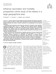 Influenza vaccination and mortality: large geographical area