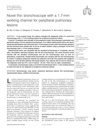 Novel thin bronchoscope with a 1.7-mm working channel for peripheral pulmonary lesions