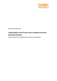 LÄÄKEOSAAMISTA KARTOITTAVAN TESTIN LAATIMINEN HOITOTASON ENSIHOIDON OPINTOIHIN