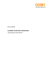 ALASIIRAN TALOSTA MYLLYKIRJASTOON  Eeva-Liisa Matinolli Tyrnävän kirjaston vaiheita 1866–2013