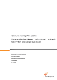 Liposomisilmäsuihkeen  vaikutukset  kuivasil- mäisyyden oireisiin ja löydöksiin