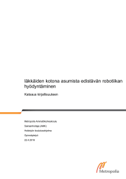 Iäkkäiden kotona asumista edistävän robotiikan hyödyntäminen Katsaus kirjallisuuteen