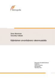 Käänteinen arvonlisävero rakennusalalla Ilona Nieminen Veronika Voltsek