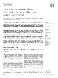 Aerobic training reverses airway inflammation and remodelling in an asthma murine model