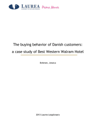 The buying behavior of Danish customers: Dohmen, Jessica