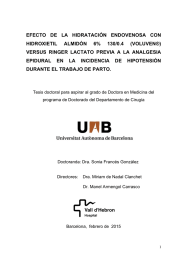 EFECTO  DE  LA  HIDRATACIÓN  ENDOVENOSA ... HIDROXIETIL  ALMIDÓN  6%  130/0.4  (VOLUVEN®)