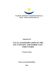 NAVAL ENGINEERS LOOK ON THE FEC-CONCEPT AND OTHER VLFS- STRUCTURES