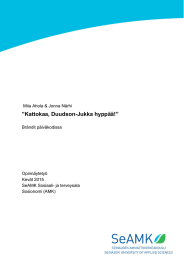 ”Kattokaa, Duudson-Jukka hyppää!”