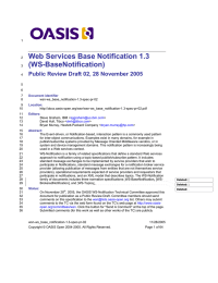 Web Services Base Notification 1.3 (WS-BaseNotification)