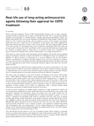 | Real-life use of long-acting antimuscarinic agents following their approval for COPD treatment