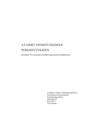 AVAIMET ONNISTUNEESEEN PEREHDYTYKSEEN Heinolan TE-toimiston perehdytysprosessin kehittäminen