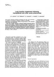 Lung  function  Impairment  following LA. A.K.