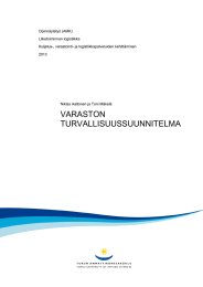 Opinnäytetyö (AMK) Liiketoiminnan logistiikka Kuljetus-, varastointi- ja logistiikkapalveluiden kehittäminen