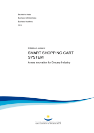 SMART SHOPPING CART SYSTEM A new innovation for Grocery Industry