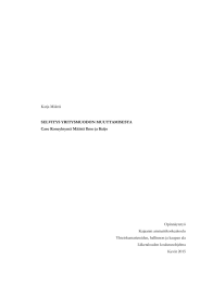 Katja M&auml;&auml;tt&auml; Opinn&auml;ytety&ouml; Kajaanin ammattikorkeakoulu