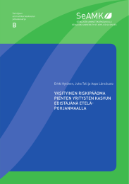 B YKSITYINEN RISKIPÄÄOMA PIENTEN YRITYSTEN KASVUN EDISTÄJÄNÄ ETELÄ-
