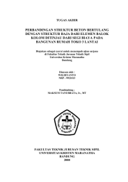 PERBANDINGAN STRUKTUR BETON BERTULANG DENGAN STRUKTUR BAJA DARI ELEMEN BALOK