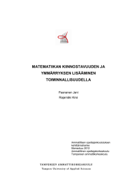 MATEMATIIKAN KIINNOSTAVUUDEN JA YMMÄRRYKSEN LISÄÄMINEN TOIMINNALLISUUDELLA