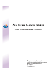 Ääni kuvaan kahdessa päivässä