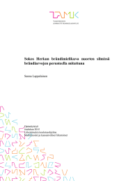 Sokos  Herkun  brändimielikuva  nuorten  silmissä Sanna Lappalainen