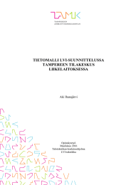 TIETOMALLI LVI-SUUNNITTELUSSA TAMPEREEN TILAKESKUS LIIKELAITOKSESSA