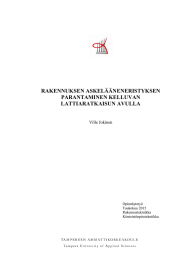 RAKENNUKSEN ASKELÄÄNENERISTYKSEN PARANTAMINEN KELLUVAN LATTIARATKAISUN AVULLA