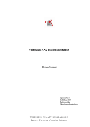 Yrityksen KNX-mallisuunnitelmat Herman Tomperi Opinnäytetyö