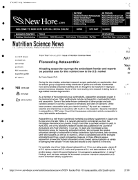 Nutrition Science News ,“L I,““hlL