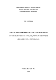 Departament de Bioquímica i Biologia Molecular Universitat Autònoma de Barcelona