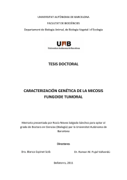 UNIVERSITAT AUTÒNOMA DE BARCELONA  FACULTAT DE BIOCIÈNCIES  Departament de Biologia Animal, de Biologia Vegetal i d’Ecologia 