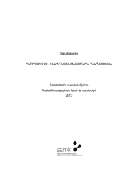 Satu Bagiran – KUVATAIDEILMAISUPÄIVÄ PÄIVÄKODISSA VÄRIVIIDAKKO