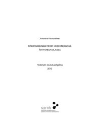 Johanna Kontulainen RASKAUSDIABEETIKON HOIDONOHJAUS ÄITIYSNEUVOLASSA