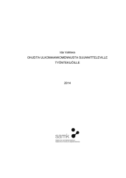 Ida Vahtera OHJEITA ULKOMAANKOMENNUSTA SUUNNITTELEVILLE TYÖNTEKIJÖILLE