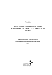 Riku Sulin HOIKAN TERÄSBETONIPILARIN MITOITTAMINEN BETONINORMEILLA JA EUROKOODILLA SEKÄ TULOSTEN