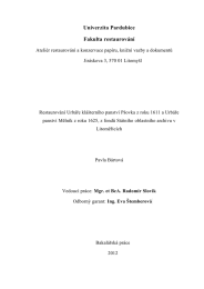 Univerzita Pardubice Fakulta restaurov&aacute;n&iacute;