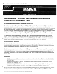 Recommended Childh:ood  .and  Adolescerit I  murpization Schedule