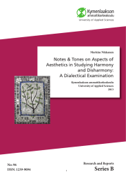 Notes &amp; Tones on Aspects of Aesthetics in Studying Harmony and Disharmony: