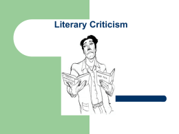 Literary Criticism