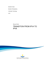 TRANSITION FROM IPV4 TO IPV6  Bachelor's thesis