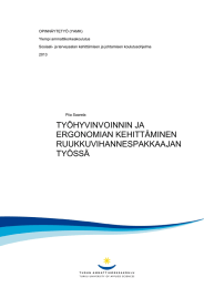 OPINNÄYTETYÖ (YAMK) Ylempi ammattikorkeakoulutus Sosiaali- ja terveysalan kehittämisen ja johtamisen koulutusohjelma