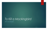 To Kill a Mockingbird UNIT 4 VOCABULARY